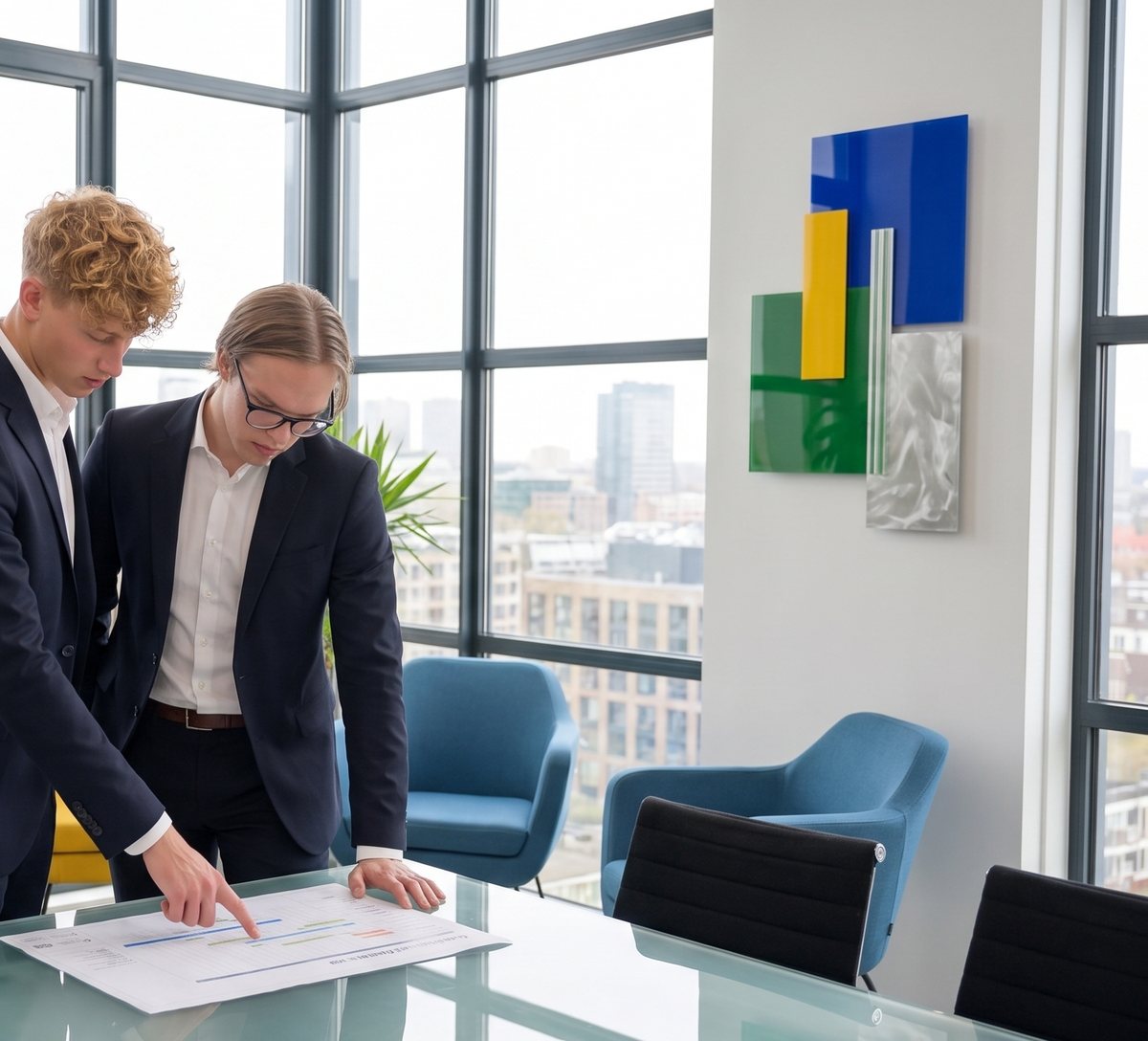 Die Gründer bei der Planung eines Kundenprojekts